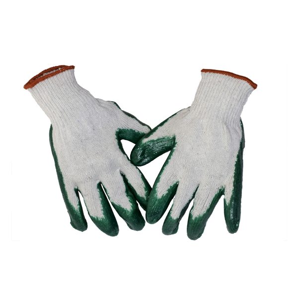 Disposable latex coated gloves 10 pairs