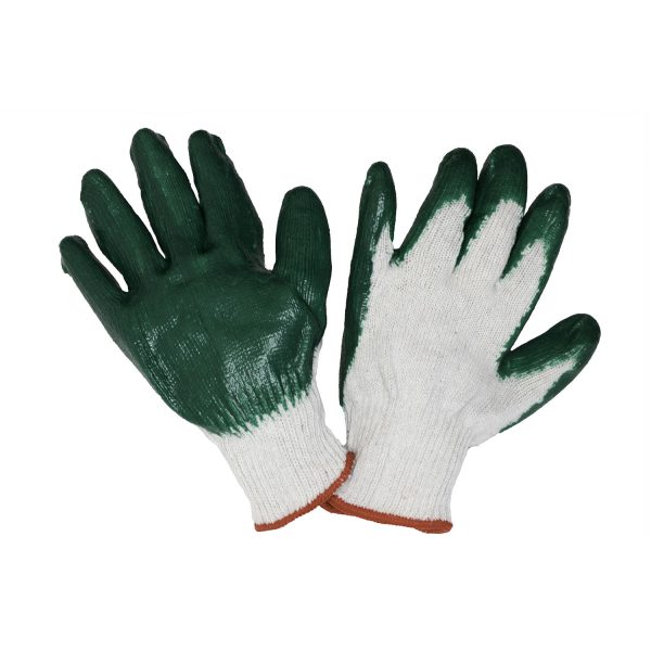 Disposable latex coated gloves 10 pairs